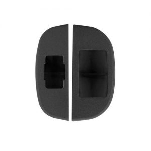 PAR MOLDURA DO VIDRO ELETRICO NOVO CELTA PRISMA DIANTEIRA GRAFITE