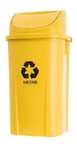 LIXEIRA BASCULANTE AMARELO - 2300