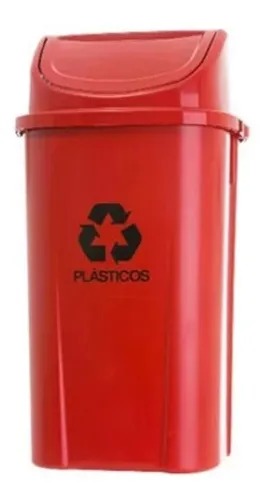 LIXEIRA BASCULANTE VERMELHO - 232