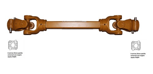 CARDAN 2500 R 1.1/4 X 650 VENCE TUDO - 500710000