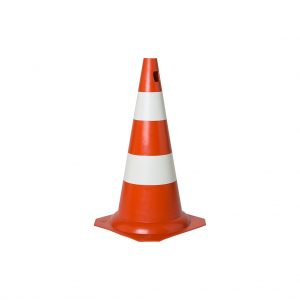 CONE PVC 50 CM LJA/BCO - 3469