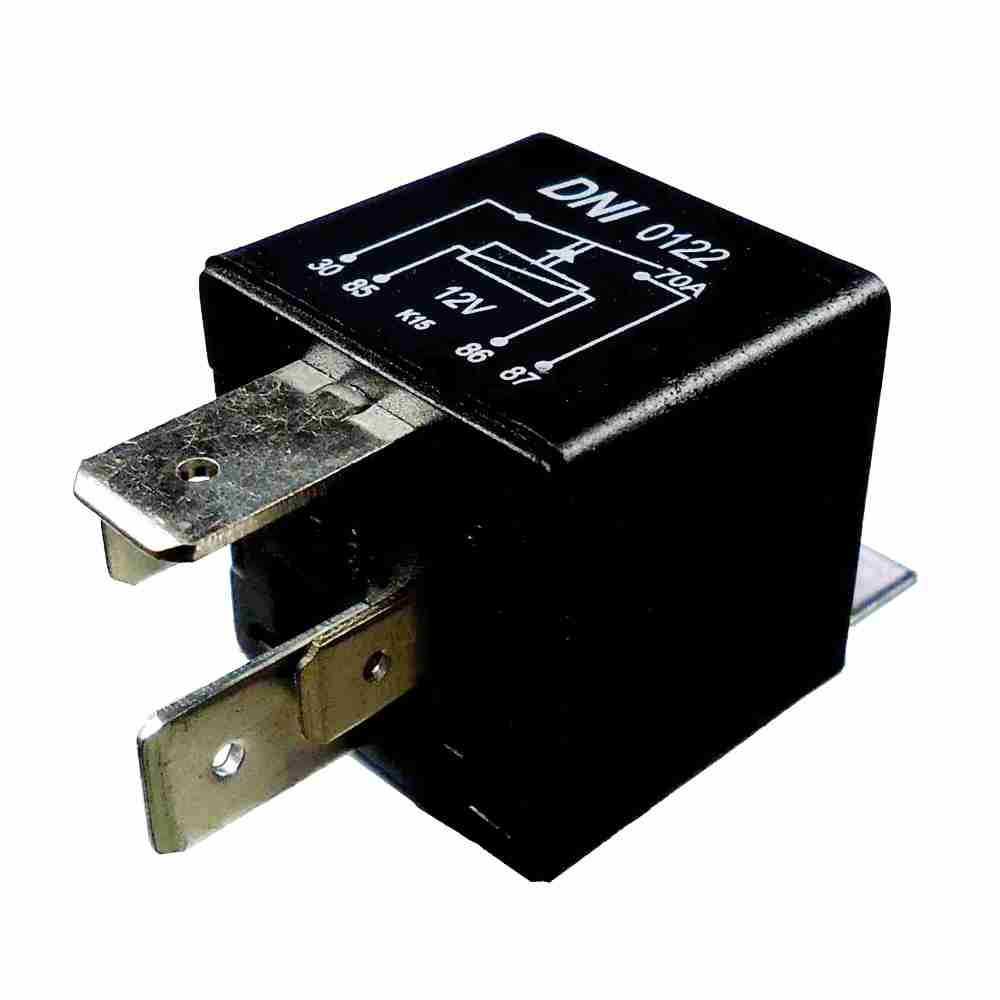 RELE AUX. 12V 4 TERM. 70A - DNI0122